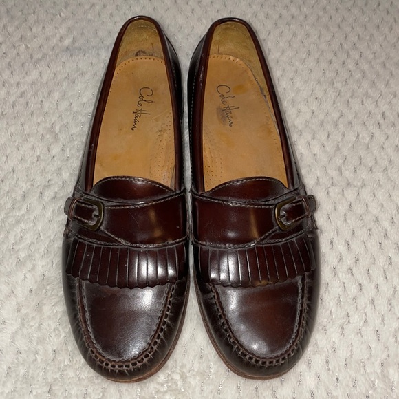 Cole Haan Pinch Buckle Burgundy Leather 